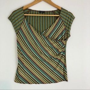 Fang Green Striped Tee